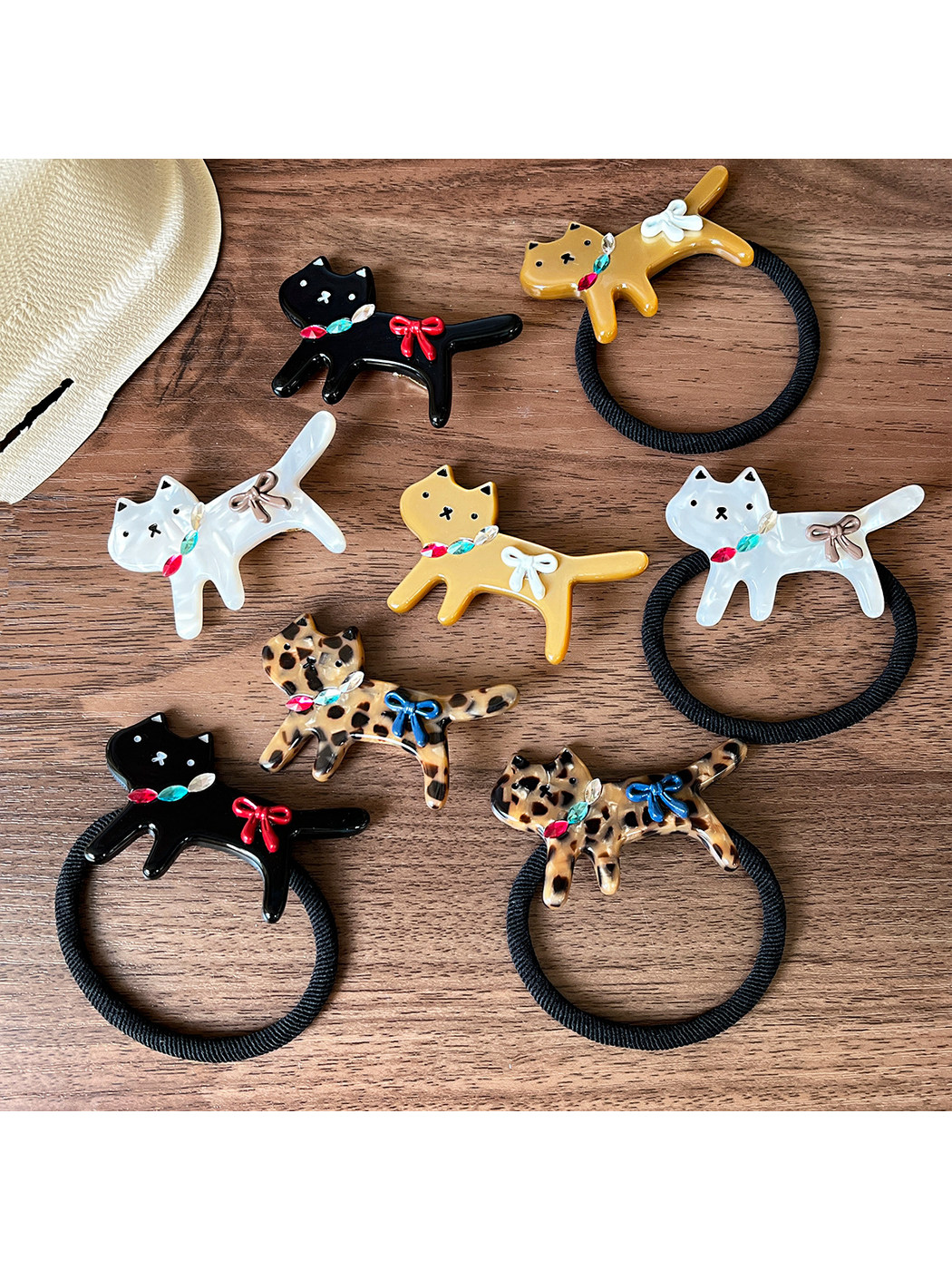 Gifty - Kitten Shape Hair Clip and Hair Tie