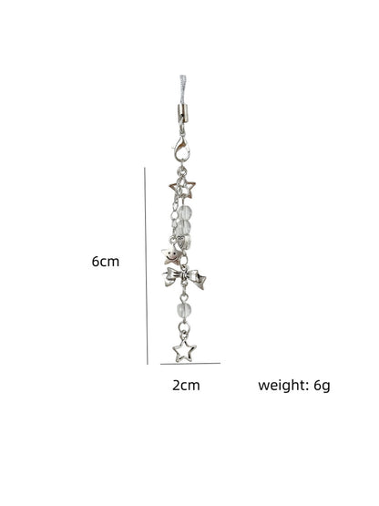 Keypus - Silver Star Charm Keychain