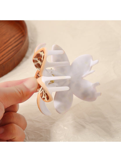 Beau - Adorable Leopard Print Flower Shaped Claw Clip