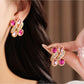 Nozari - Vintage Geometric Oval Rhinestone Necklace