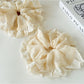 Gifty - Cream Apricot Lace Hair Tie