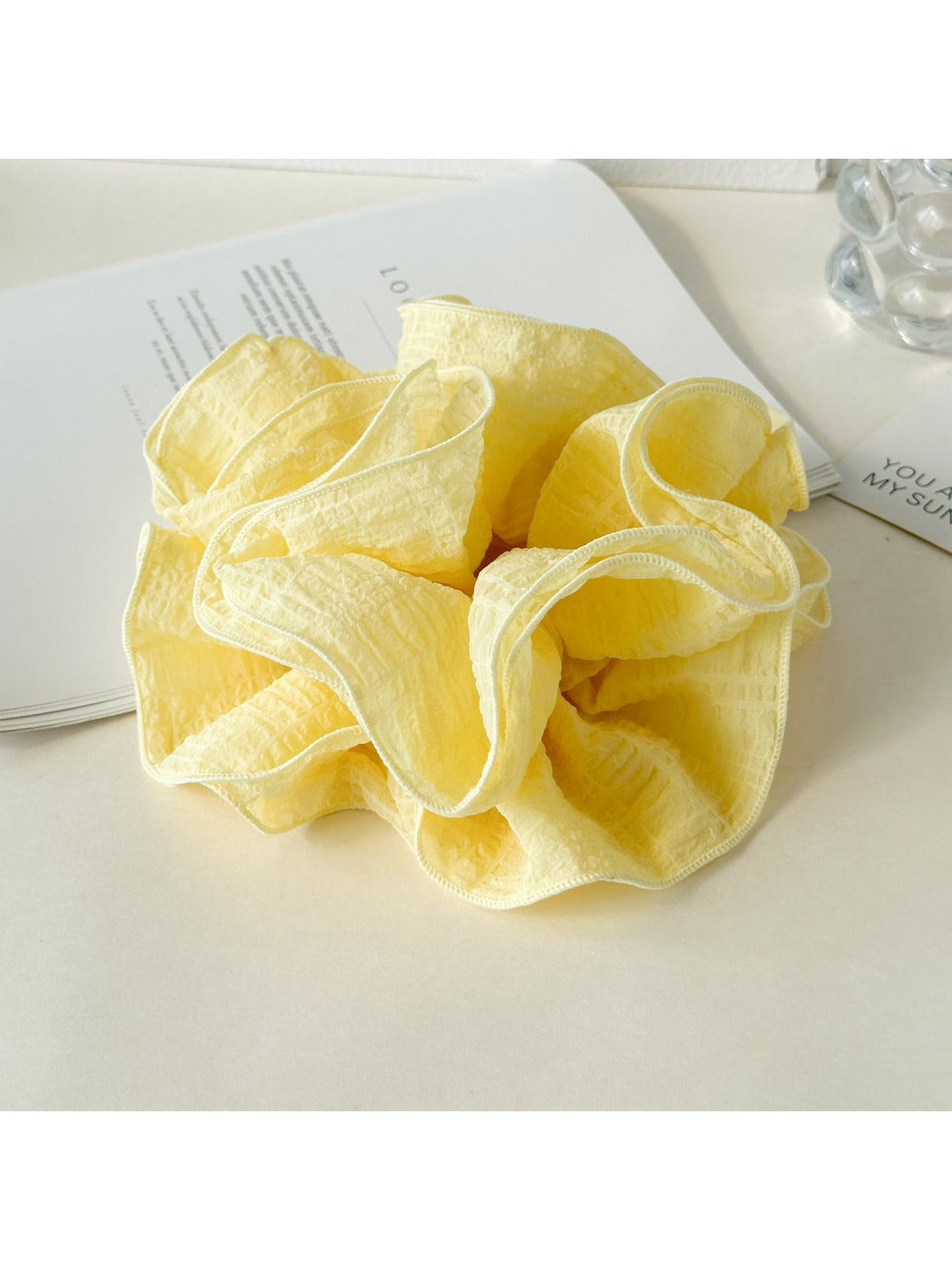 Gifty - Solid Color Ruffled Scrunchie