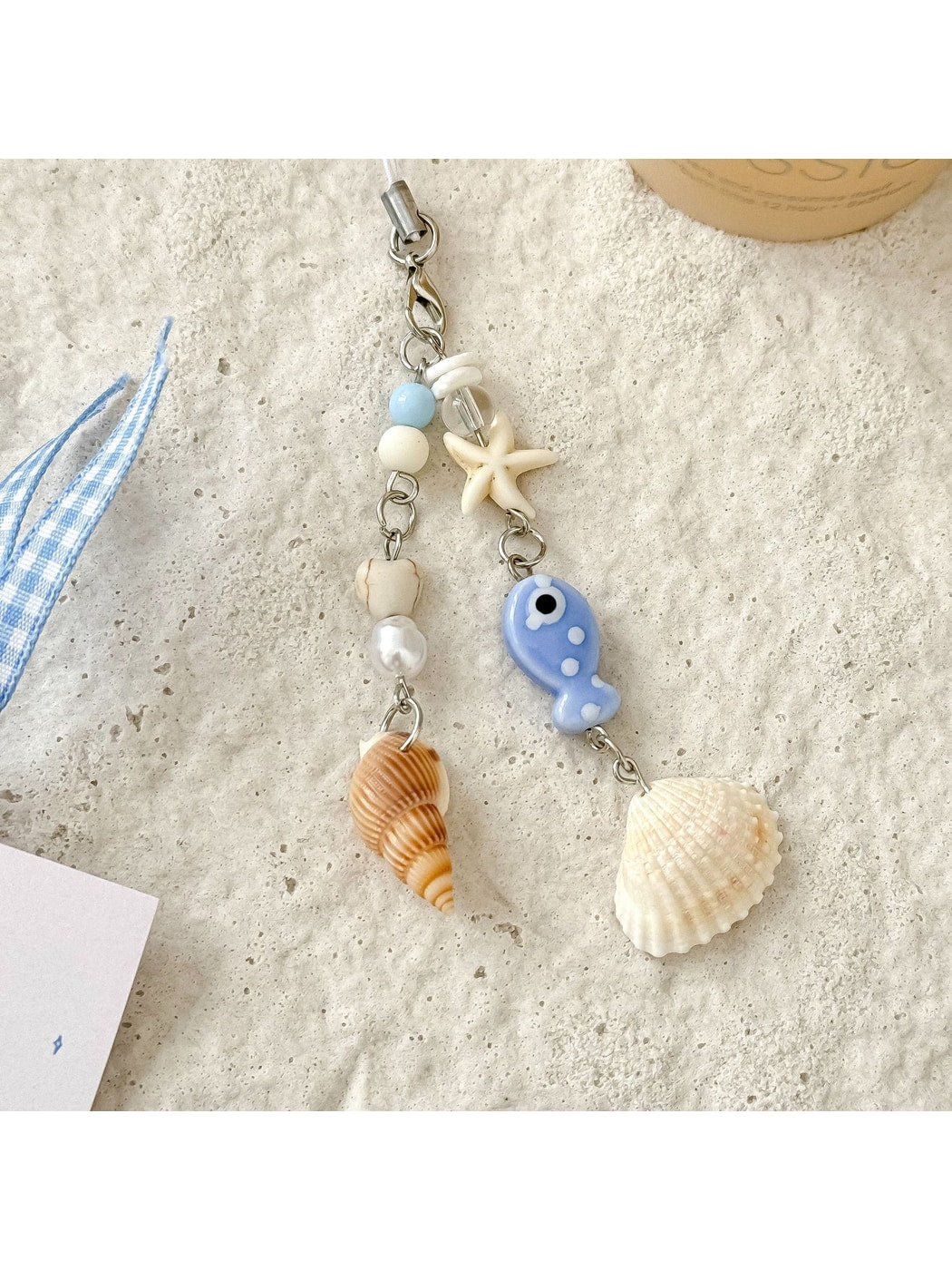 Keypus - Plastic Alloy Ocean Motif Bag Charm Keychain