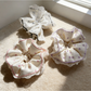 Gifty - Polka Dot Lace Trim Hair Scrunchie