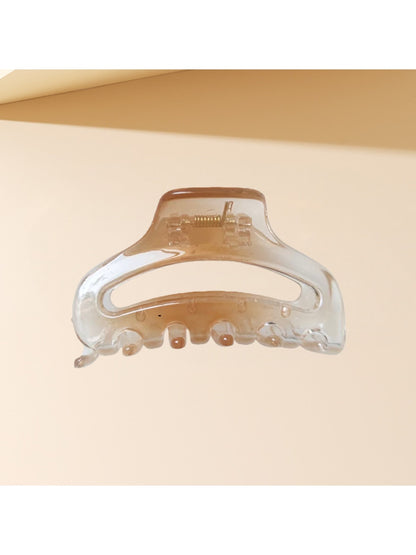 Beau - Gradient Half Moon Plastic Hair Claw Clip