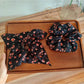 Gifty - Floral Print Polyester Ponytail Scrunchie