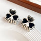 Beau - Acetate Three Petal Flower Alloy Claw Clip