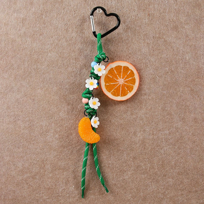 Keypus - Lemon Orange Shaped Bag Pendant Keychain