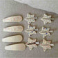 Beau - Oval Star Shaped Floral Print Hair Clip