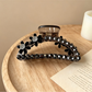 Beau - Floral Detail Plastic Hair Claw Clip