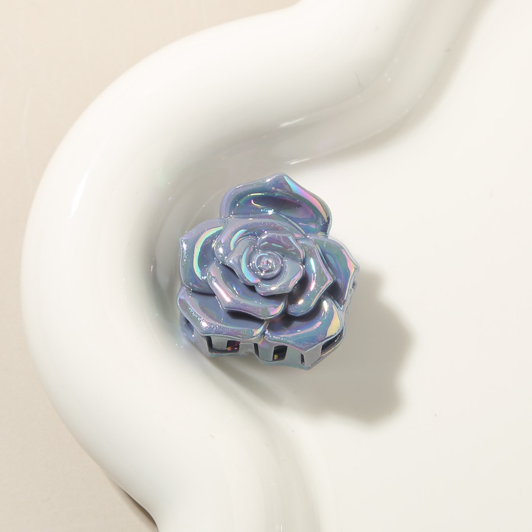 Beau - Glossy Rose Flower PS Hair Claw Clip
