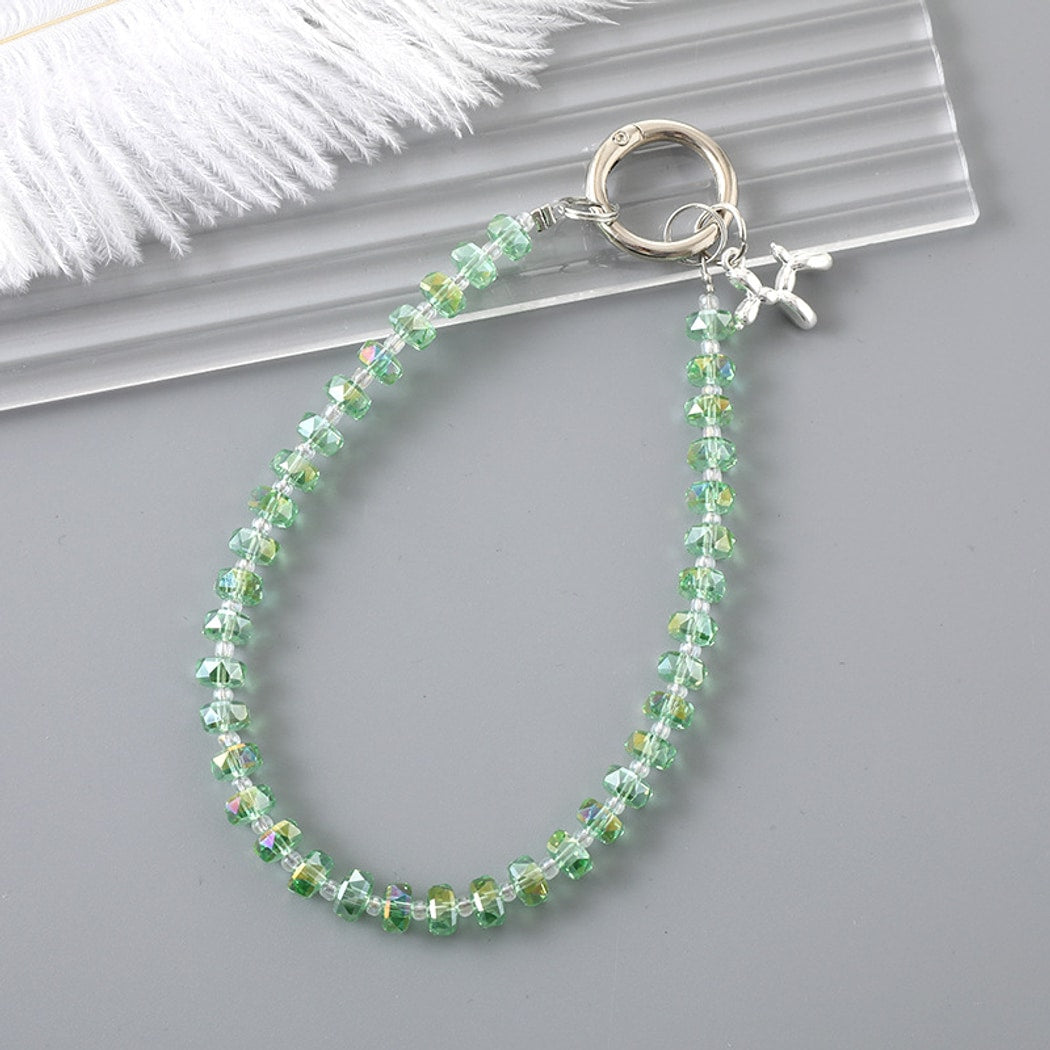 Keypus - Cute Balloon Dog Charm Beaded Chain Keychain