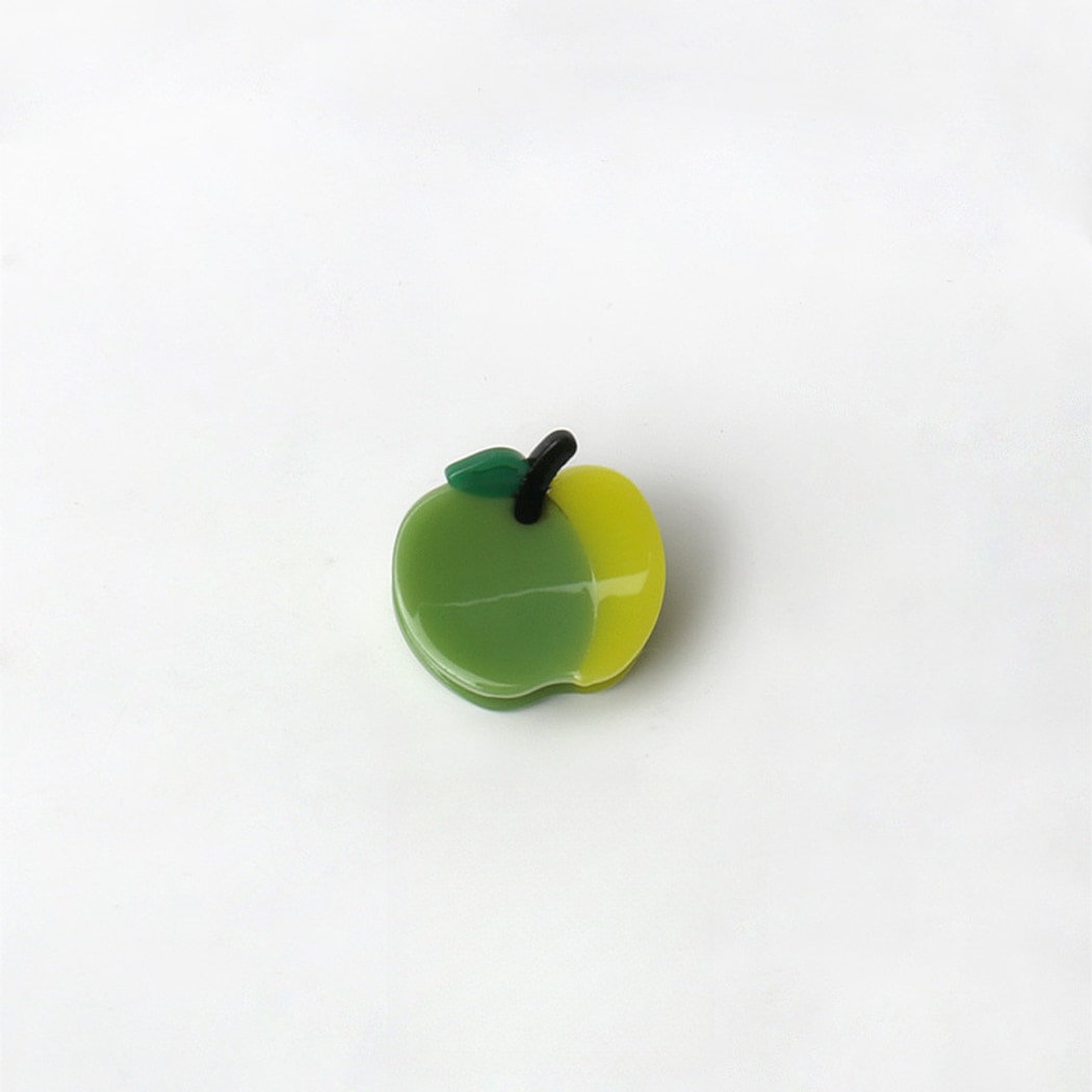 Beau - Cute Apple Shape Acetate Board Claw Clip