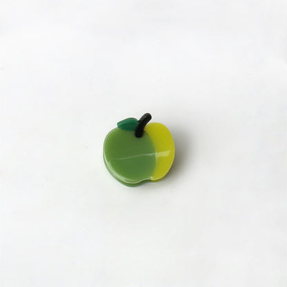 Beau - Cute Apple Shape Acetate Board Claw Clip
