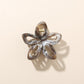 Beau - Marbled PS Alloy Flower Shape Women's Claw Clip