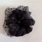 Gifty - Polka Dot Black Hair Tie
