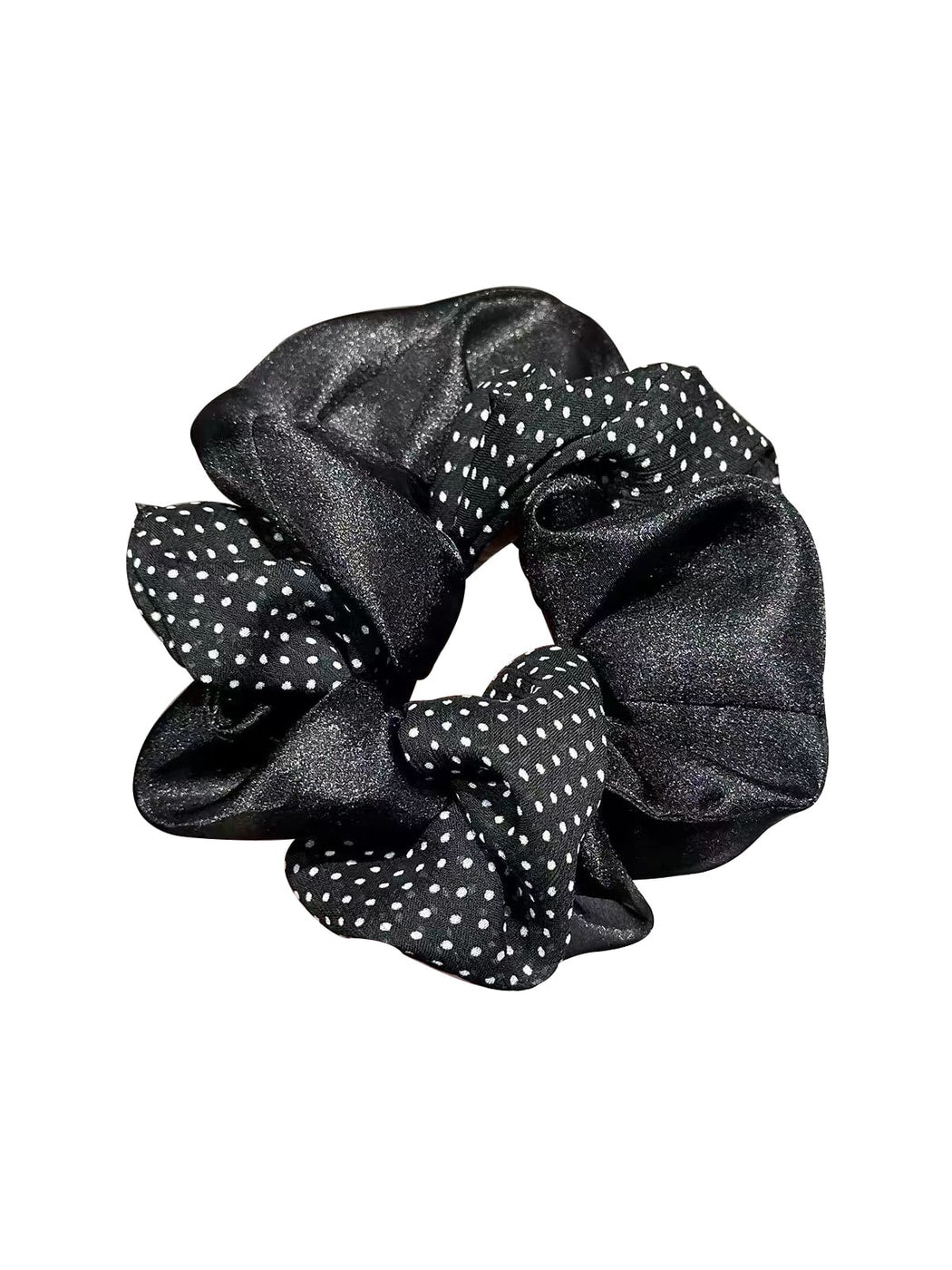 Gifty - Polka Dot Polyester Ponytail Scrunchie Hair Tie