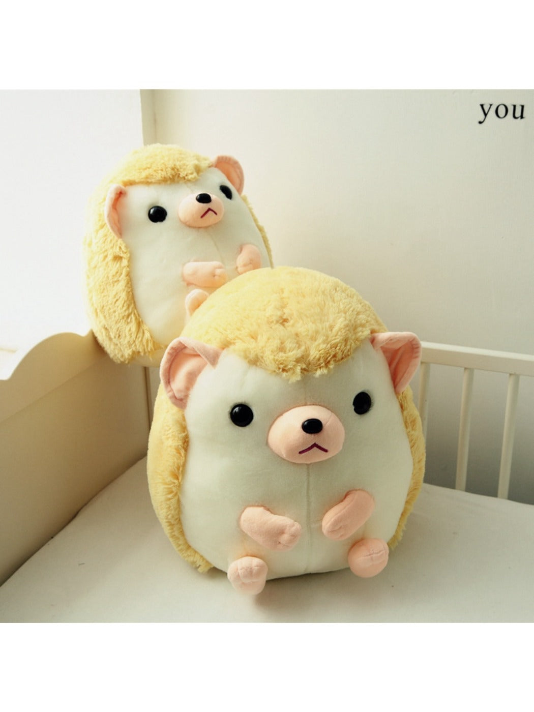 Adorable Round Hedgehog Plush Toy Cute Soft Stuffed Animal Doll Gift for Kids Stress Relief