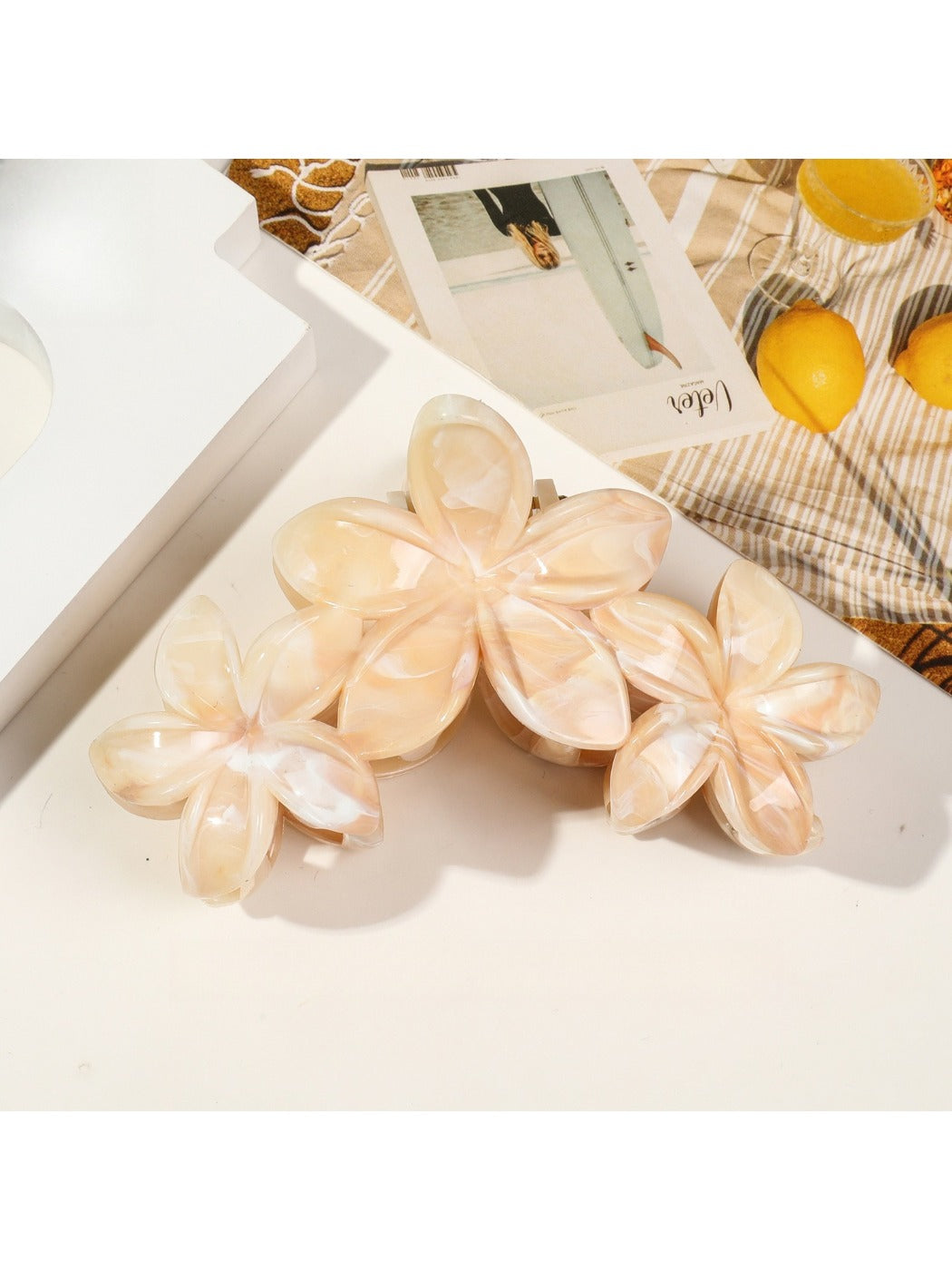 Beau - Frangipani Flower Hair Clip