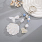 Keypus - Decorative Shell and Fish Tail Purse Charm Keychain