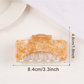 Beau - Large Square Marbled Texture Claw Clip