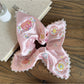 Gifty - Embroidered Satin-Look Polyester Scrunchie