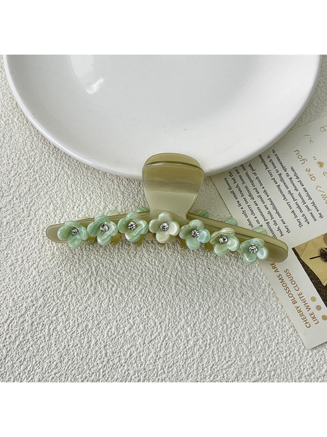 Beau - Glitter Floral Hair Clip