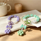 Keypus - Acrylic Floral Beaded Bag Charm Keychain
