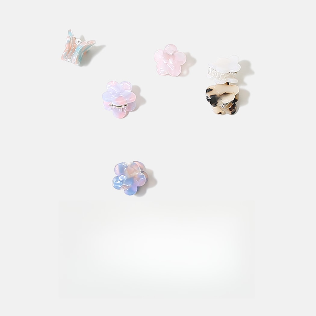 Beau - Acetate Flower Side Styling Claw Clip