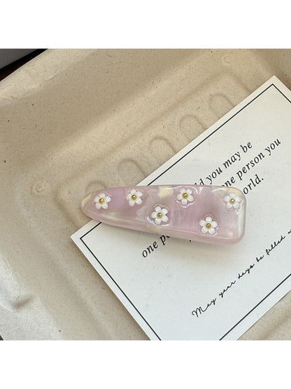 Beau - Elegant Oval Floral Hair Claw Clip