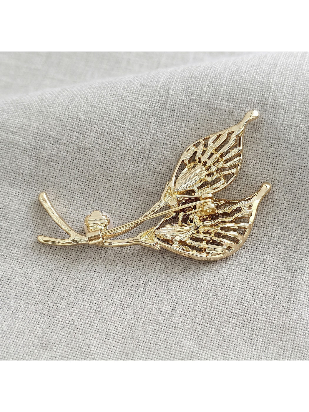 Brovia - Calla Lily Oil Drip Alloy Brooch