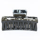 Beau - Square Hollow Floral Print Hair Claw Clip