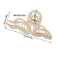 Beau - Floral Pattern PS and Alloy Hair Claw Clip