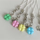Keypus - Beaded Four Leaf Clover Alloy Keychain