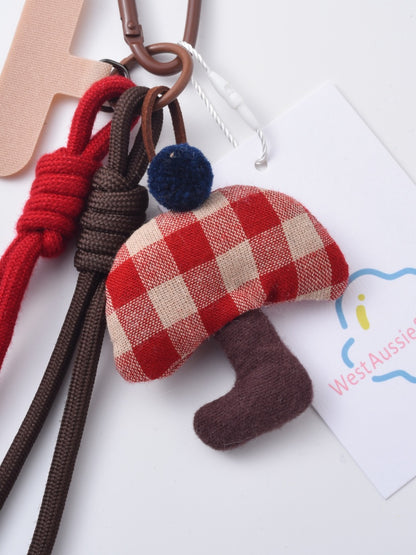 Keypus - Cute Red Mushroom Keychain