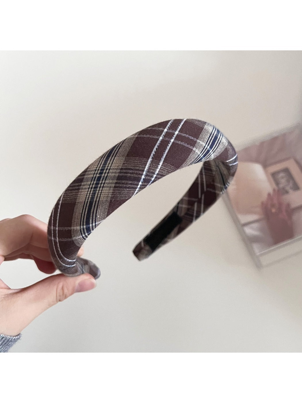 Gifty - Plaid Vintage Elegance Hair Hoop