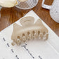 Beau - Solid Plush Textured Fashion Claw Clip