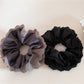 Gifty - Satin Lace Edge Pleated Scrunchie