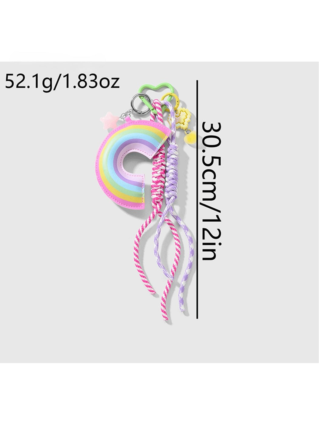 Keypus - Sweet Style Rainbow Bow Pendant Bag Charm Keychain