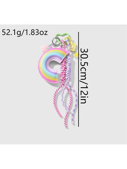 Keypus - Sweet Style Rainbow Bow Pendant Bag Charm Keychain