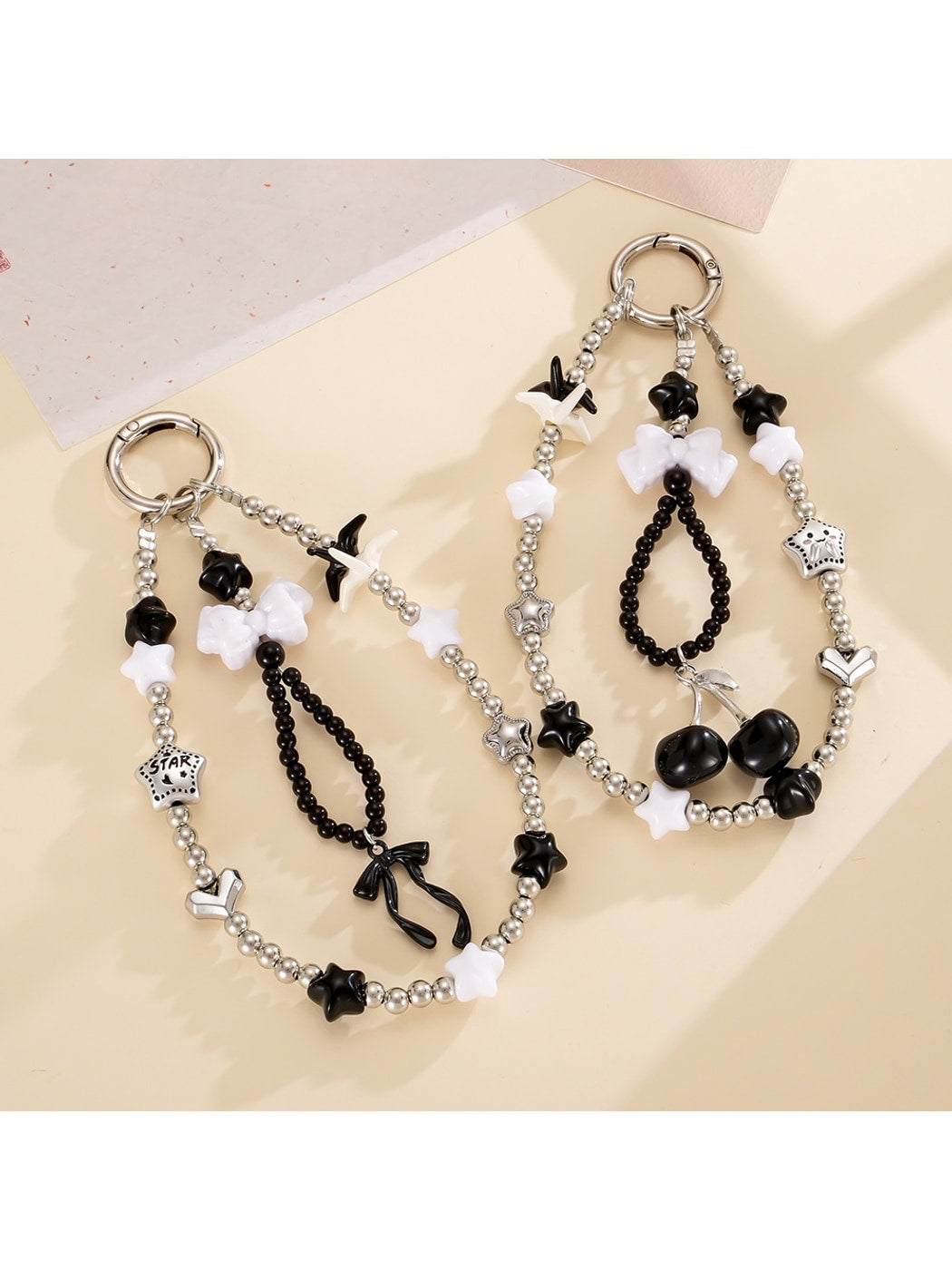 Keypus - Decorative Acrylic Bead Star Purse Charm Keychain