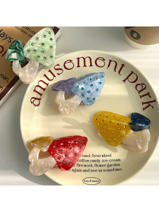 Beau - Mushroom Acetate Hair Claw Clip