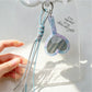 Keypus - Retro Heart Mirror Bag Charm Keychain