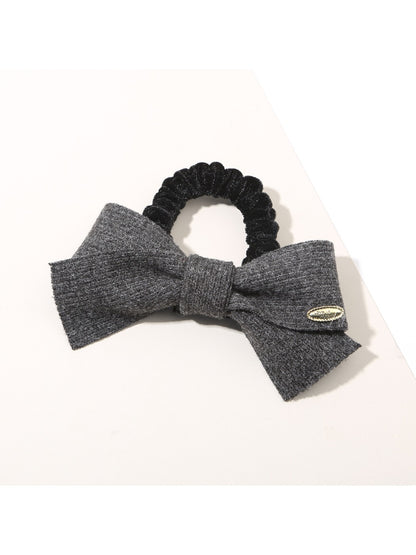 Gifty - Solid Color Simple Bow Hair Tie