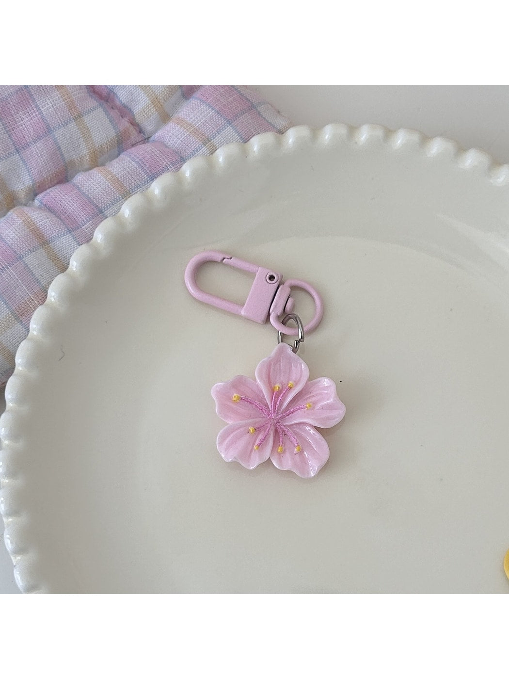 Keypus - Sweet Floral Pendant Key Ring Charm Keychain
