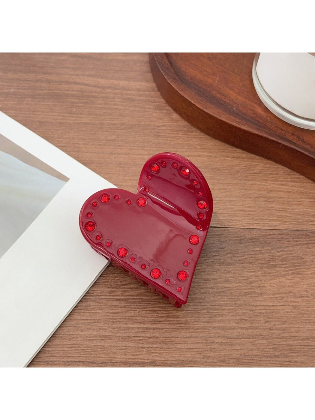 Beau - Valentine'S Heart Hair Claw Clip