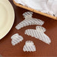 Beau - Striped Translucent Hair Claw Hair Clip