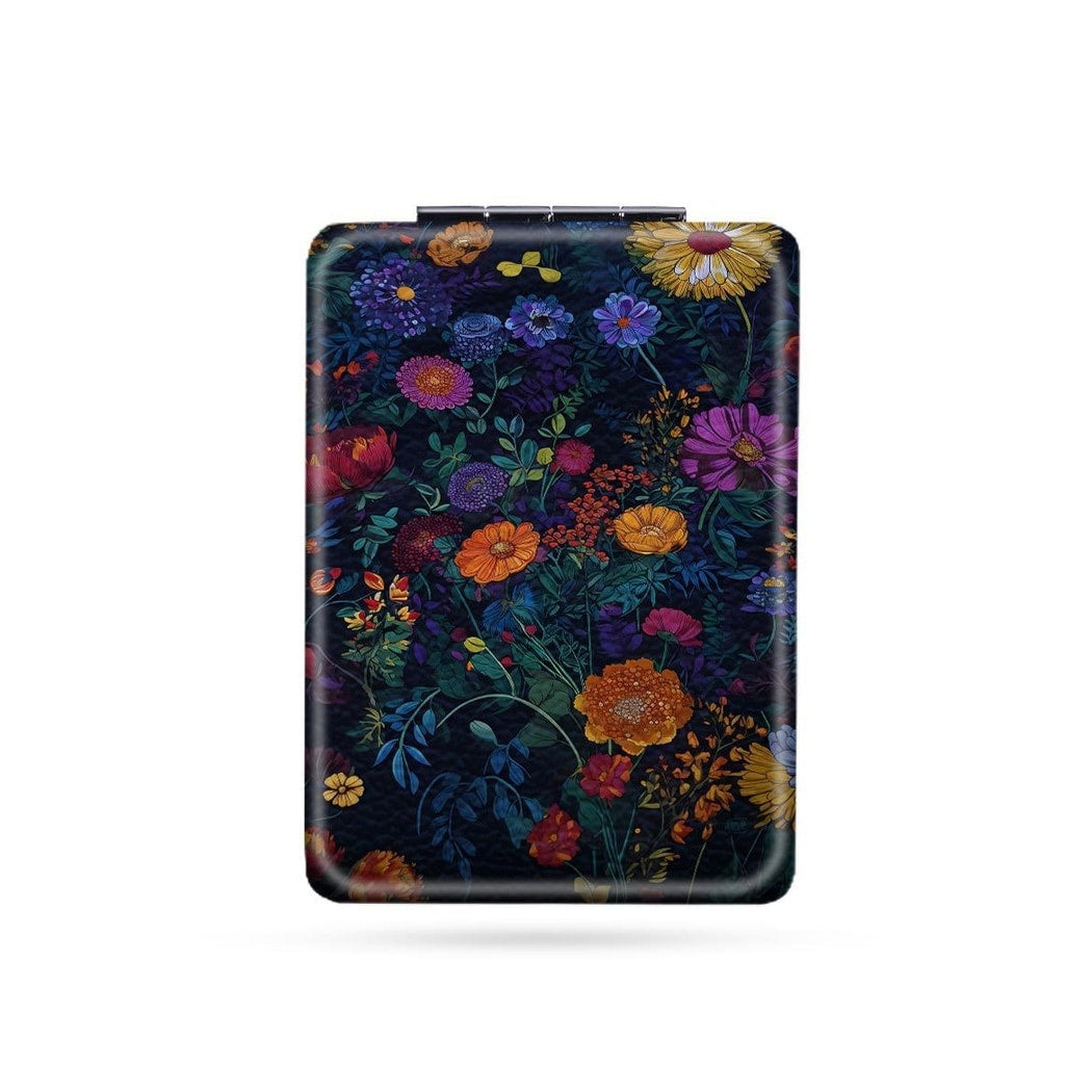 Mirroray - Floral Print Foldable Handheld Makeup Mirror