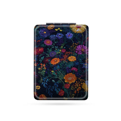 Mirroray - Floral Print Foldable Handheld Makeup Mirror