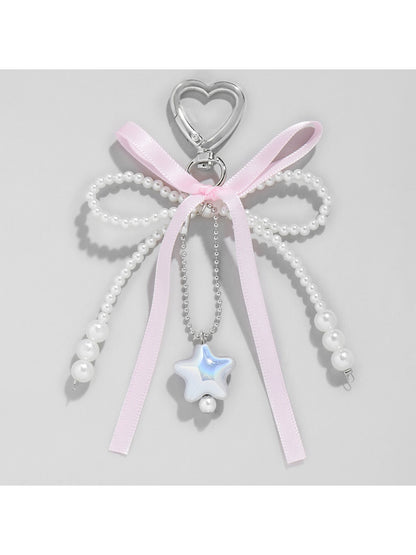 Keypus - Cute Y2K Lace Bow Bag Charm Keychain